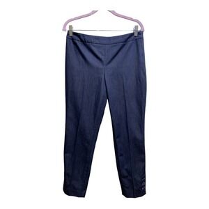 Blue Jean slacks Catham Ankle By Talbots‎ size 6P Side zipper, buttons on ankle.